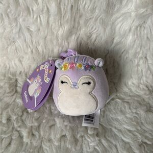 NWT 3.5” Sydnee the lavender squirrel 🐿️ clip